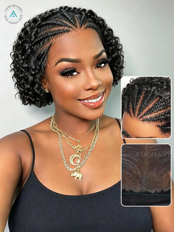 Pre-Braid Short Bob Wig Glueless Pre-Everything Lace Human Hair Wig