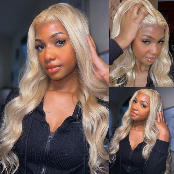 Blonde Body Wave 13x6 Lace Frontal Wig Human Hair Fullness Wig Ashimary Affordable Long Hair