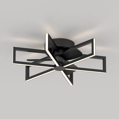 Swirl 26 in. LED modern ceiling fan 3 speeds - with remote