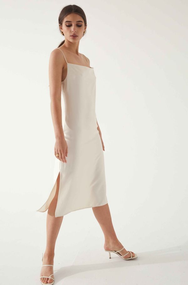 Draped Slip Dress