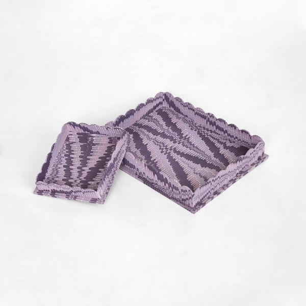 Scalloped Desk Tray Set