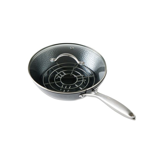 Milk Street: 3-Piece 10.5-Inch Small Hammered Carbon Steel Wok
