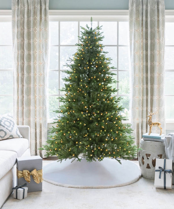 8' Alpine Fir Tree Warm White LED Lights - OPEN BOX - FINAL SALE