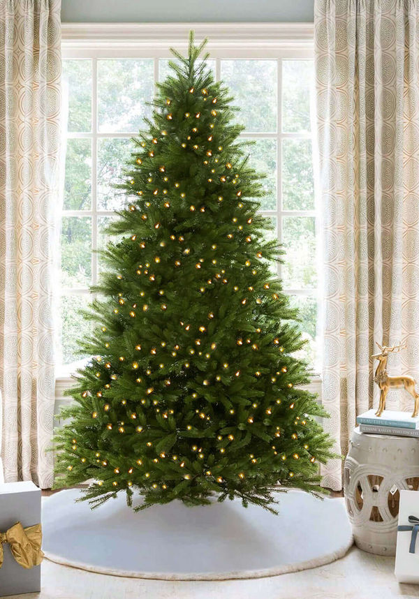 9' King Fraser Fir Tree with Warm White & Multi-Color LED Lights - OPEN BOX - FINAL SALE