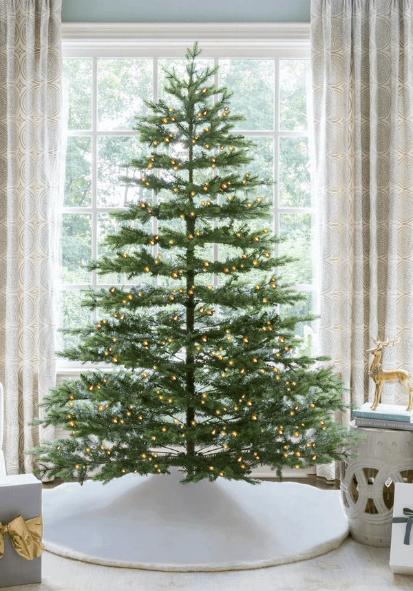 7.5' Rushmore Fir Tree with Warm White LED Lights - OPEN BOX - FINAL SALE