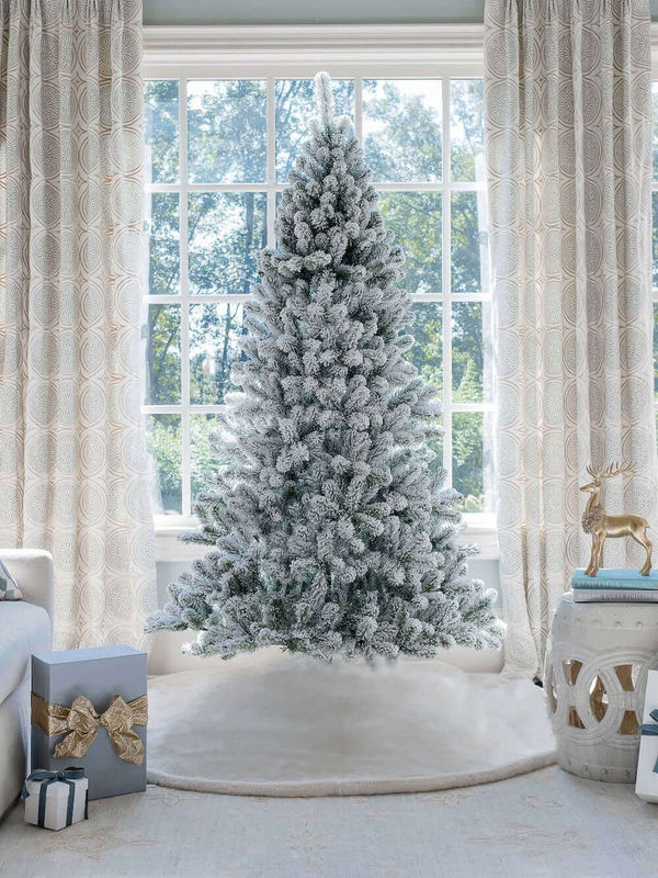7' Prince Flock® Artificial Christmas Tree Unlit - FINAL SALE