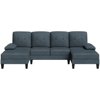 Walsunny 106'' 4-Seat U Shaped Modern Sectional Sofa with  Double Chaises