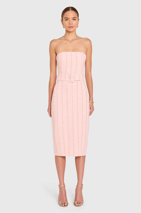 Fae Midi Dress in Charlotte Tweed