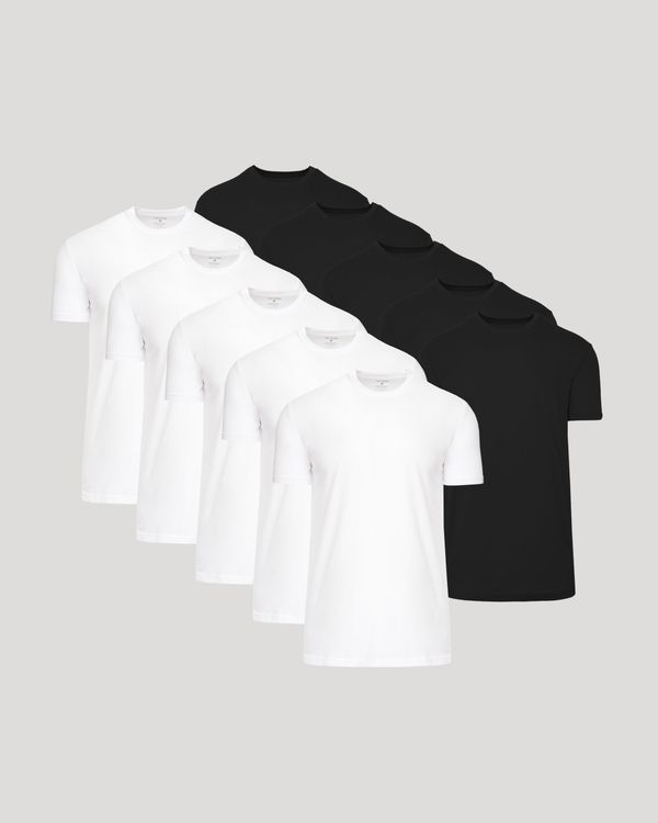 Black & White Tall Classic Crew 10-Pack
