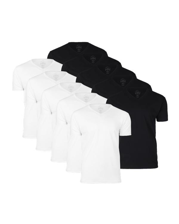 Black & White V-Neck 10-Pack
