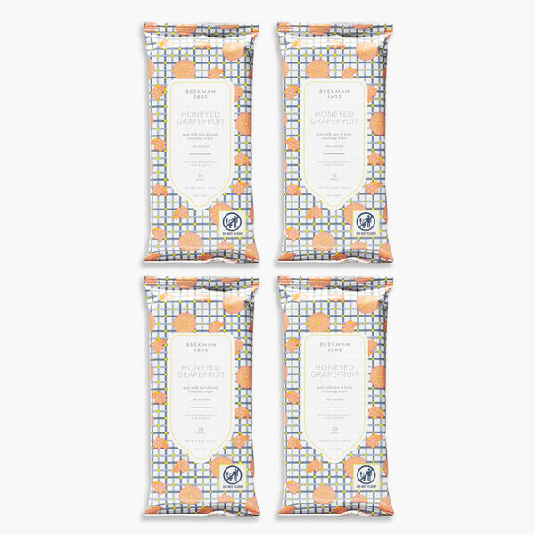 Honeyed Grapefruit Face Wipes Set of 4