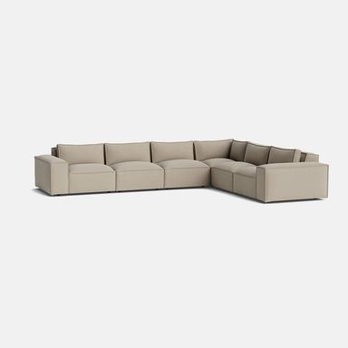 Marylebone Luxe Chenille XL Left/Right Corner Sofa Closed End - Soft Truffle