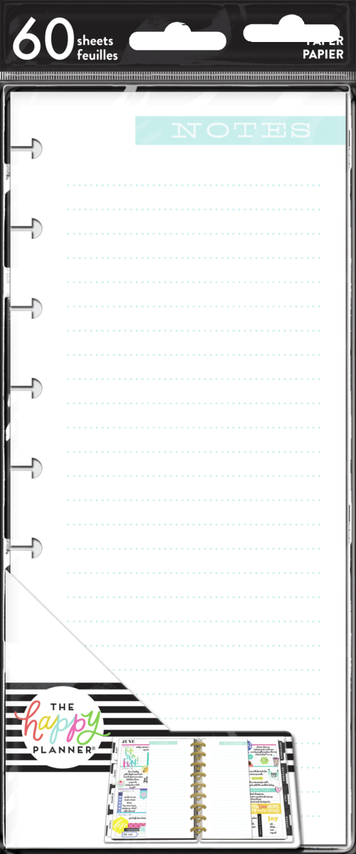 Blue Notes - Classic Half Sheet Filler Paper - 60 Sheets