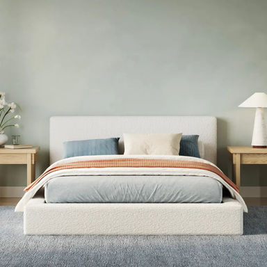 Ultra Bed Set: Bed Frame and Headboard | Boucle