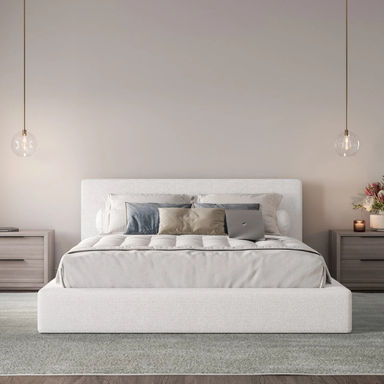 Ultra Bed Set: Bed Frame and Headboard | Boucle