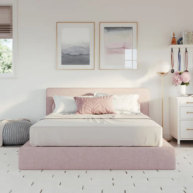 Kids Ultra Bed Set: Bed Frame and Headboard Set | Cotton Candy