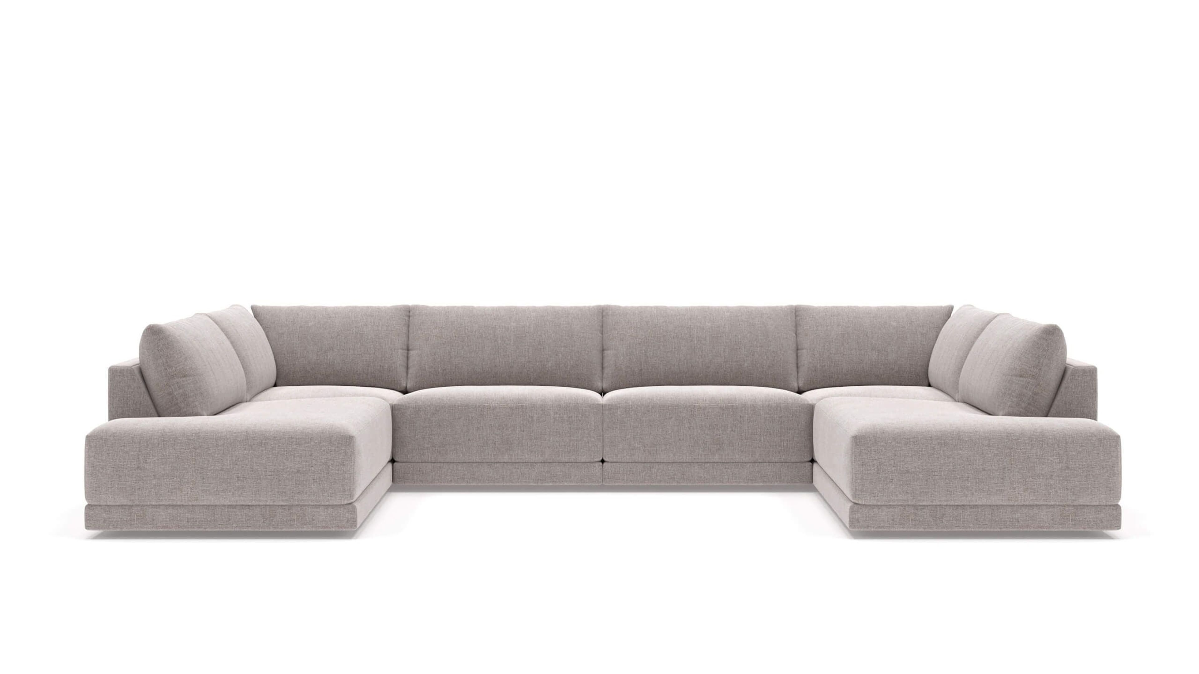 Eva U-Shaped Bumper Sectional Sofa | Stylish & Comfy