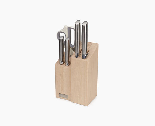Bloc en Bois avec 5 Couteaux de Cuisine et des Ciseaux Elevate™ Fusion