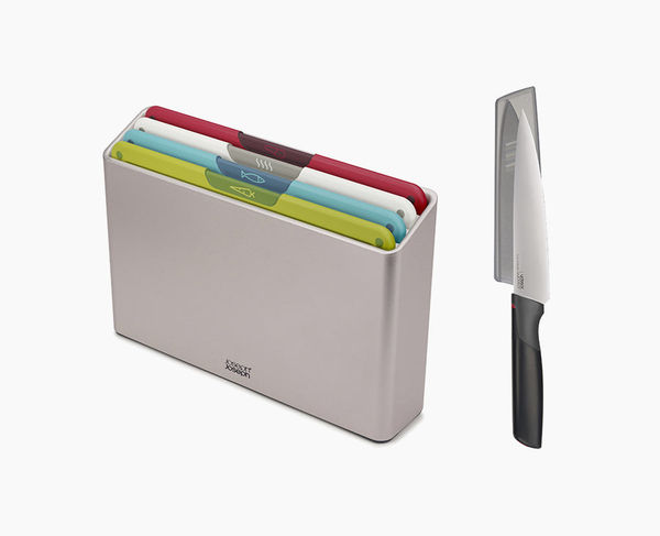 Set de 4 Planches à Découper Folio™ Icon avec Couteau de Chef