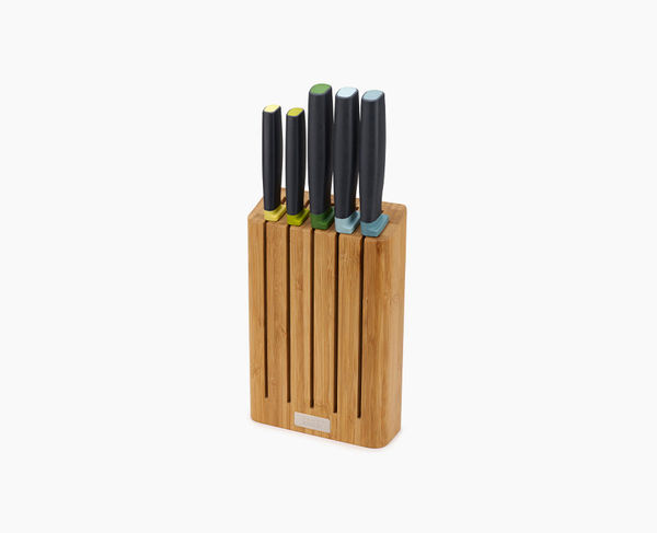 Ensemble de 5 Couteaux de Cuisine Elevate™ avec Bloc en Bambou