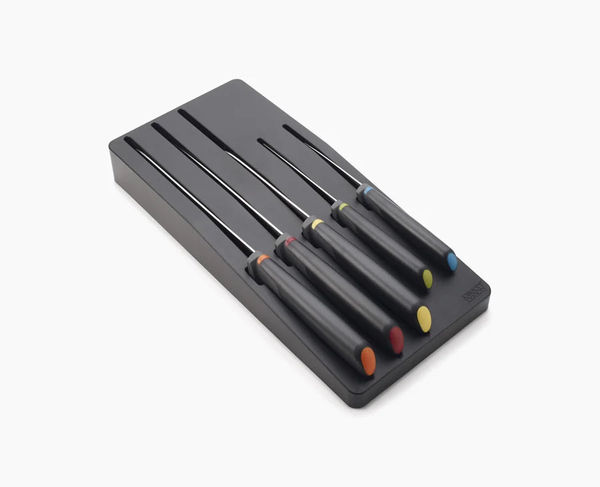 Ensemble de 5 Couteaux de Cuisine Elevate™ Multicolore avec Rangement de Tiroir
