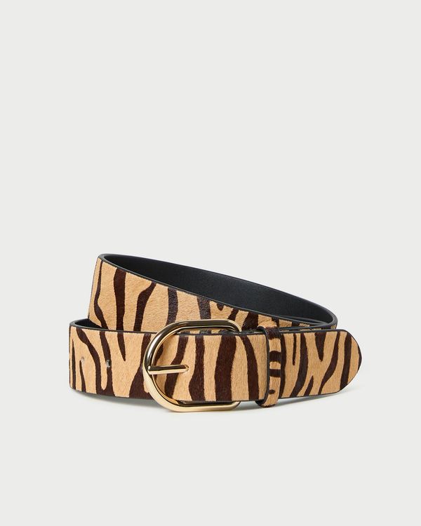 Isaac Tan Zebra Belt