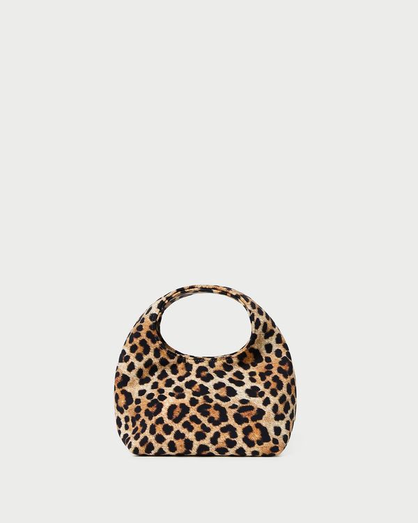 Kenzie Leopard Jersey Mini Bag