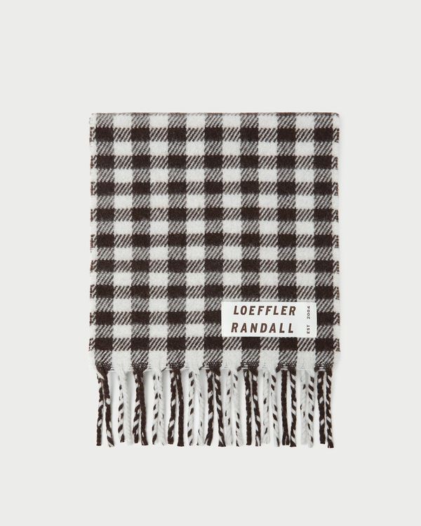 Nara Brown/Grey Gingham Scarf