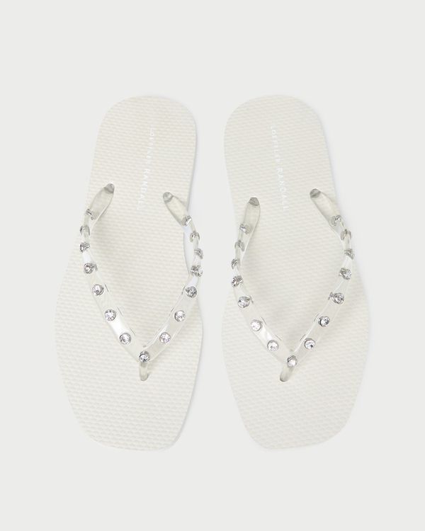 Taryn Cream Jelly Flip Flop