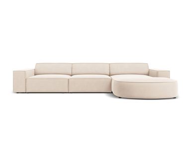 4-zits hoekbank Jodie velvet Chaise Longue rechts