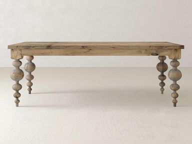 Olivia Dining Table - Harvest Wheat on Alder