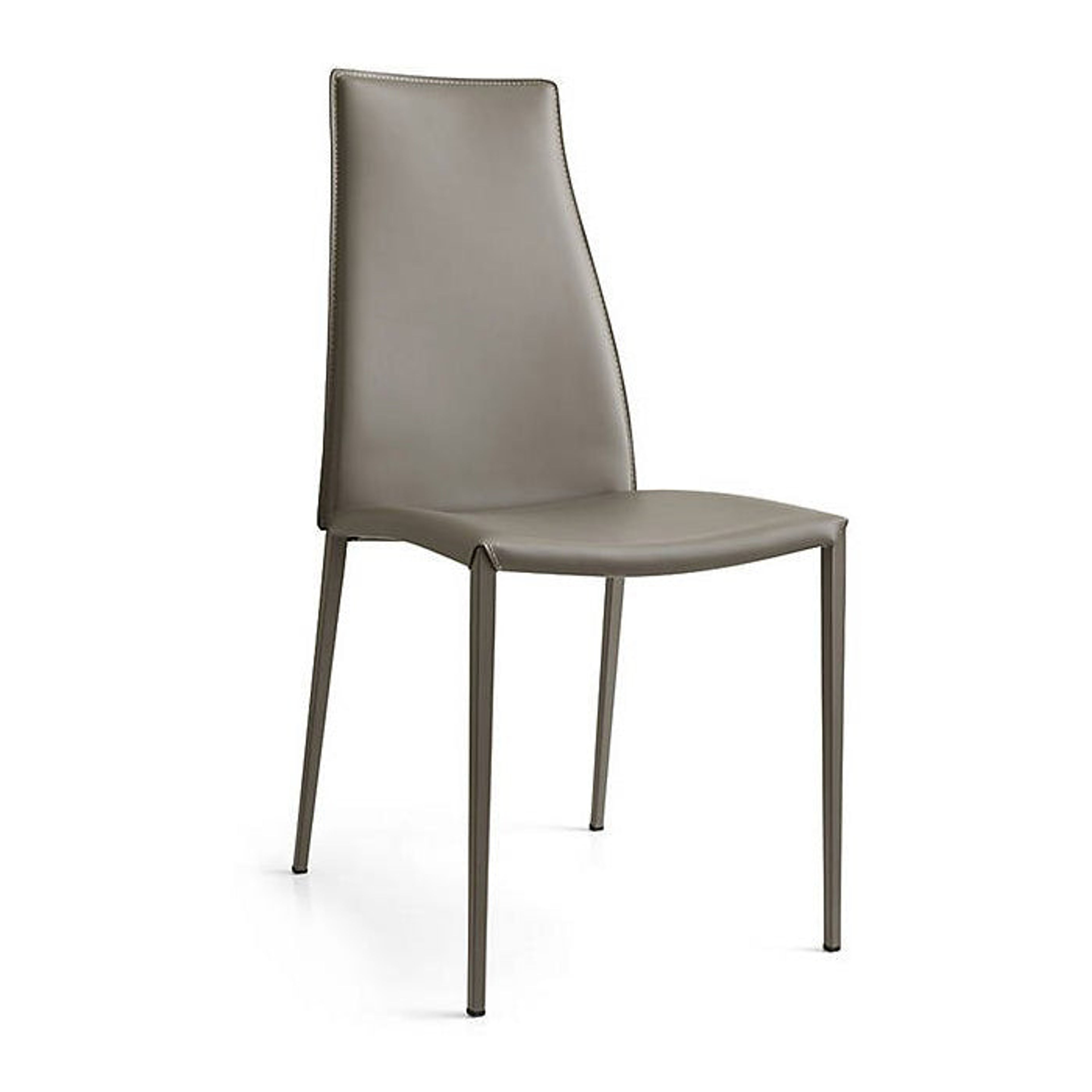 Calligaris Aida Soft Chair - Taupe Upholstered Modern Lounge Chair