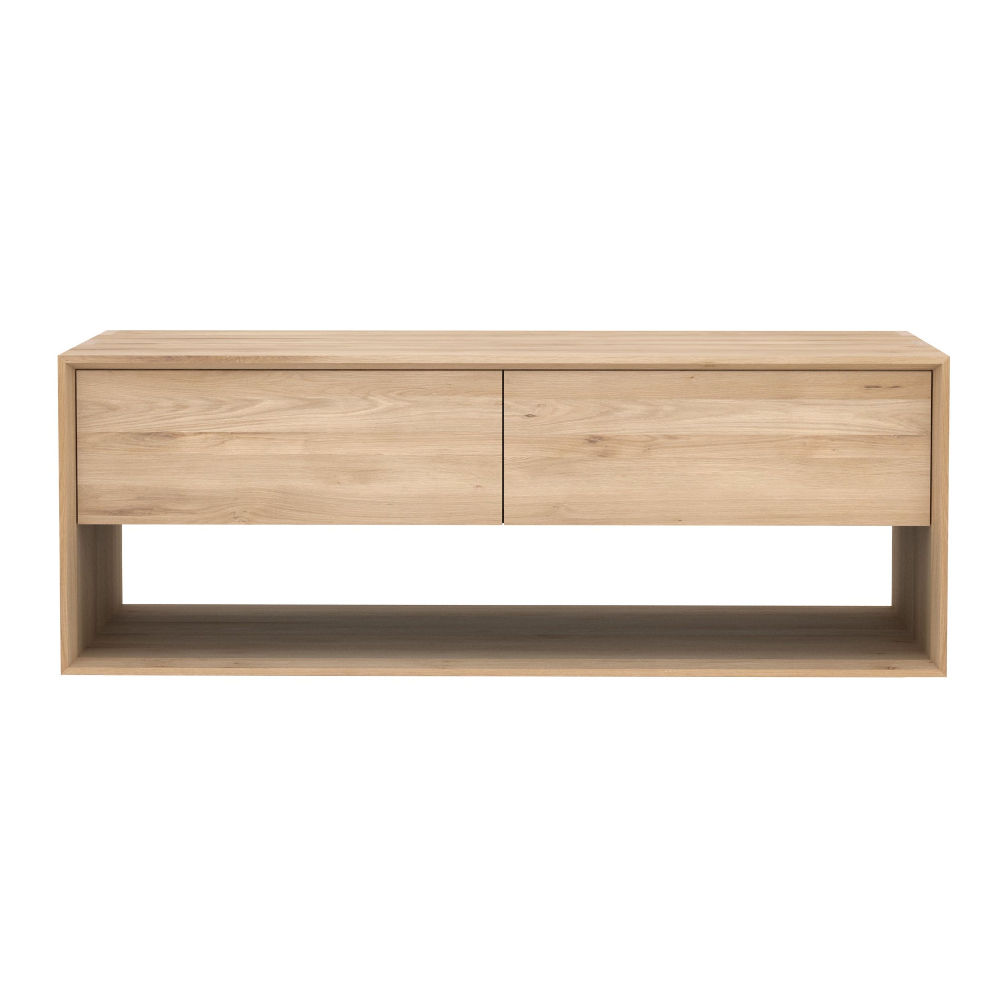 Nordic Media Console: Scandinavian Oak TV Stand for Modern Homes