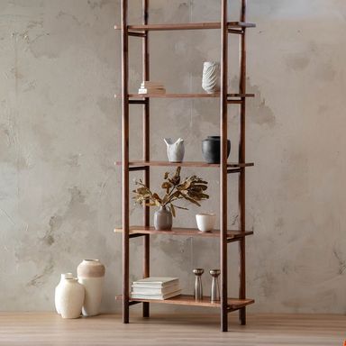 Walnut Bookcase Ahura Solid