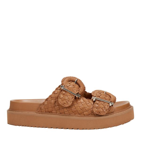Auggie Woven Leather Footbed Sandal
