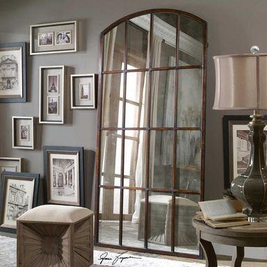 Entry 82 in. Arched Oversized Mirror