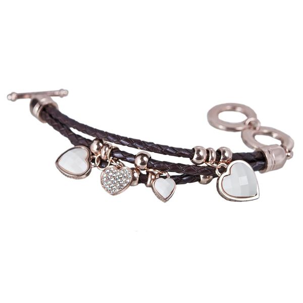 Silhouette Brown Leather Bracelet