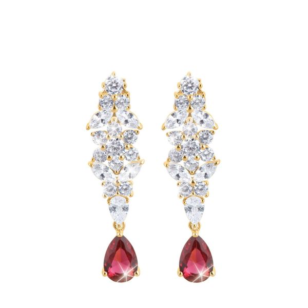 Red Flame Earrings