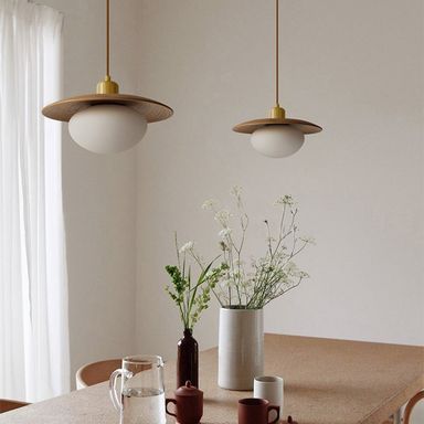 Kato Wooden Shade Japandi Pendant Light