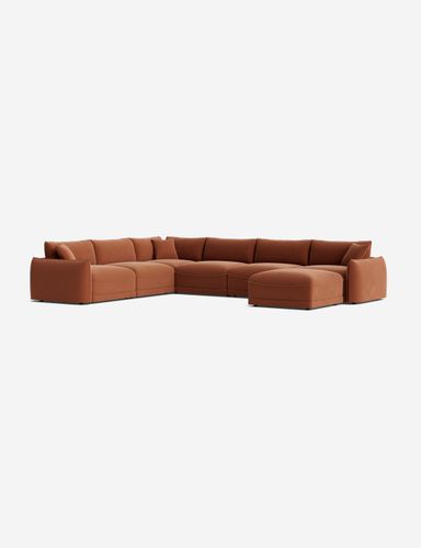Balmer Modular Corner Sectional Sofa With Ottoman