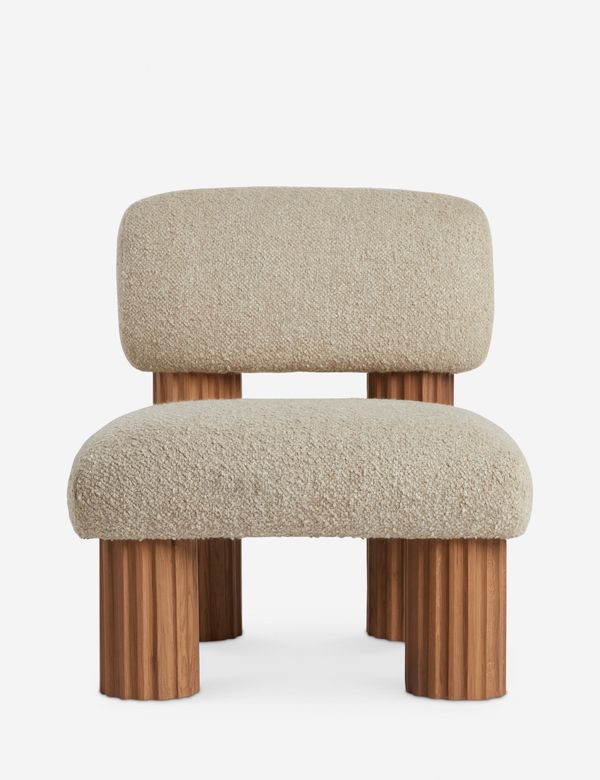 Open Box: Auclair Accent Chair, Tan Boucle