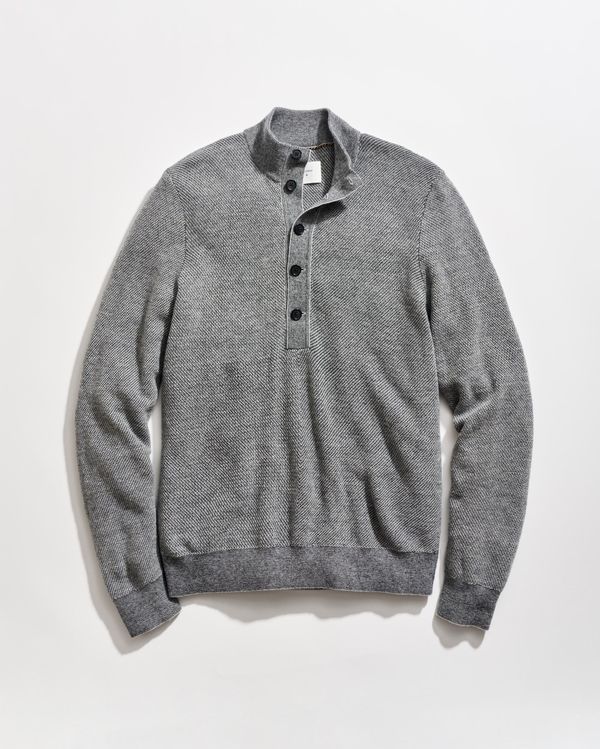 Button Placket Twill Pullover