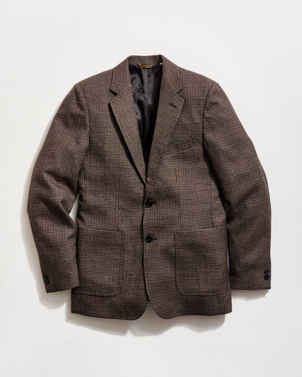 Virgin Wool Melange Houndstooth Walton Jacket