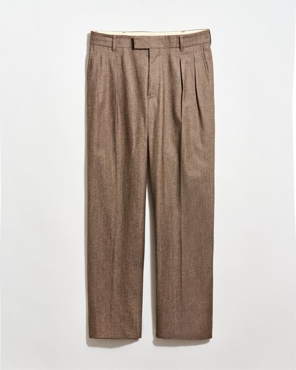 Twill Double Pleated Trouser