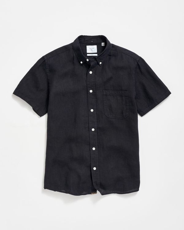 Short Sleeve Linen Tuscumbia Shirt Button Down