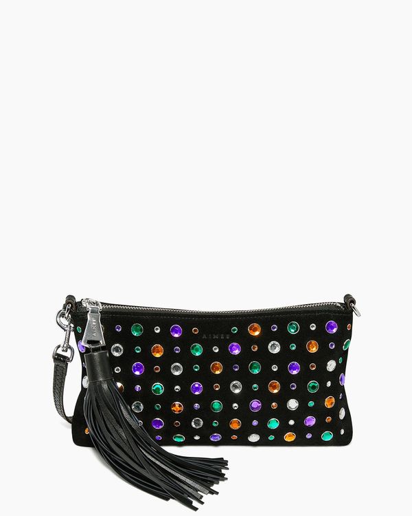 Onyx Hour Zip Clutch