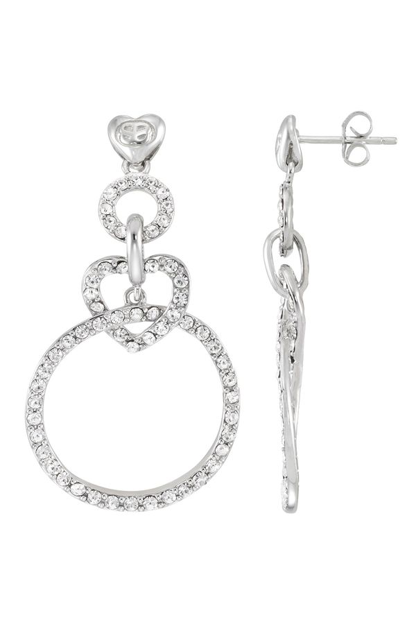 Amore Hearts And Kisses Dangle Earrings - Petite