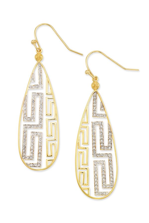 Greek Key Dangle Earrings