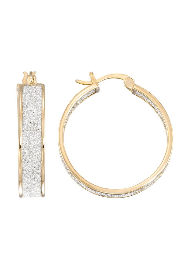 Simone I. Smith Glitter Petite Hoop Earrings