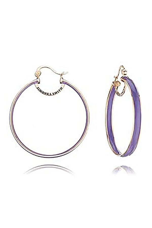 Grape Explosion Enamel Hoops - Medium